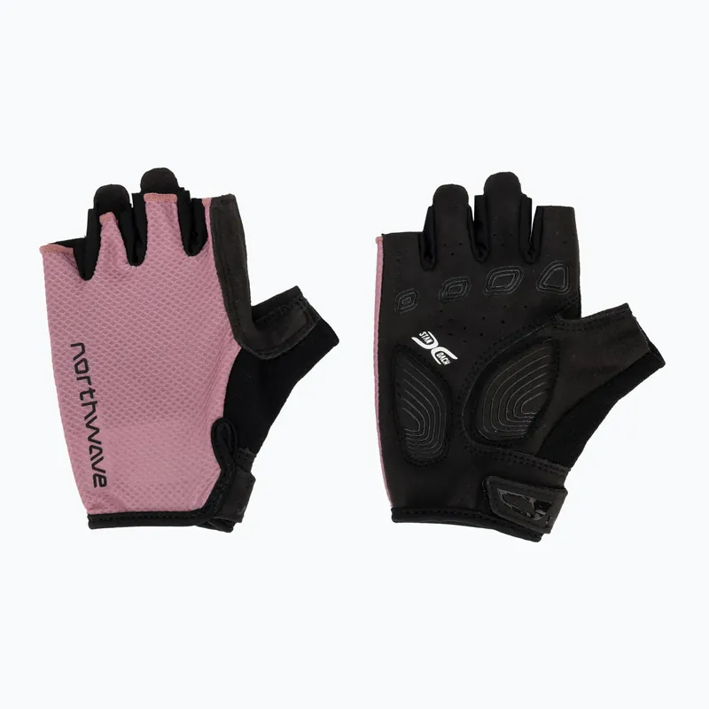 Levný Dámské cyklistické rukavice Northwave Active Max Short Finger dusty malva