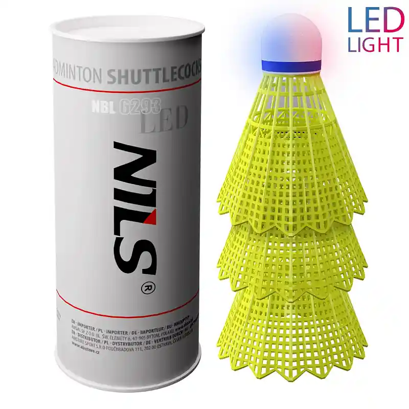 Koupit Online Badmintonové míčky NILS NBL6293 s LED 3 ks