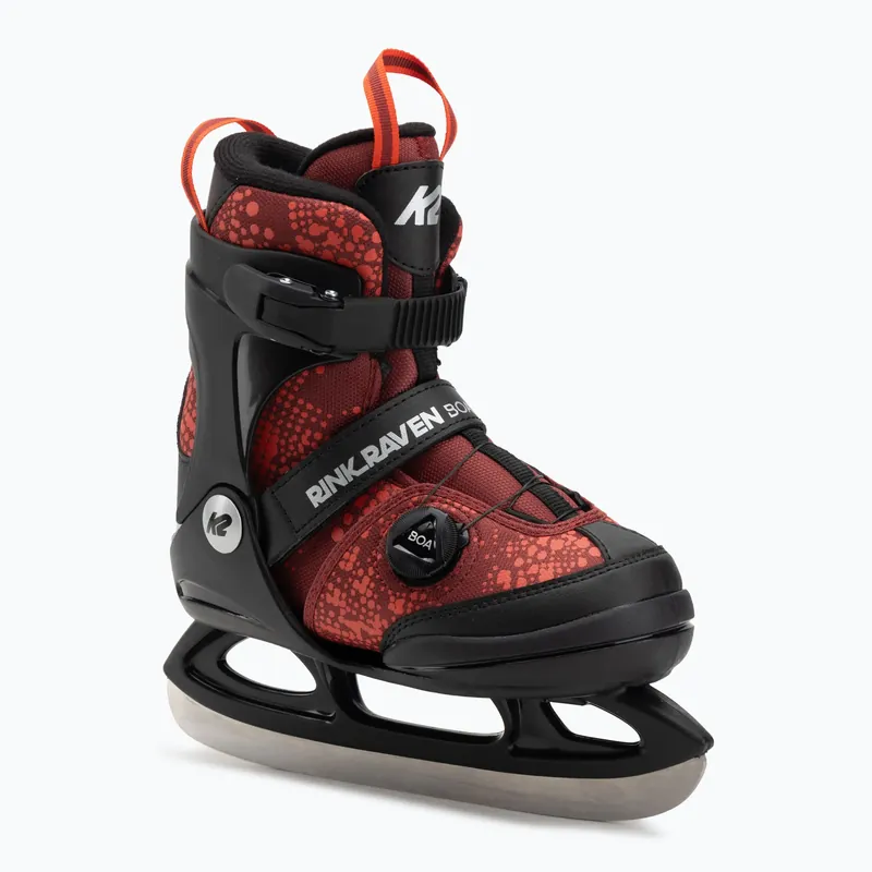 Dětské rekreační brusle K2 Rink Raven Boa Jr red Ihned K Objednání
