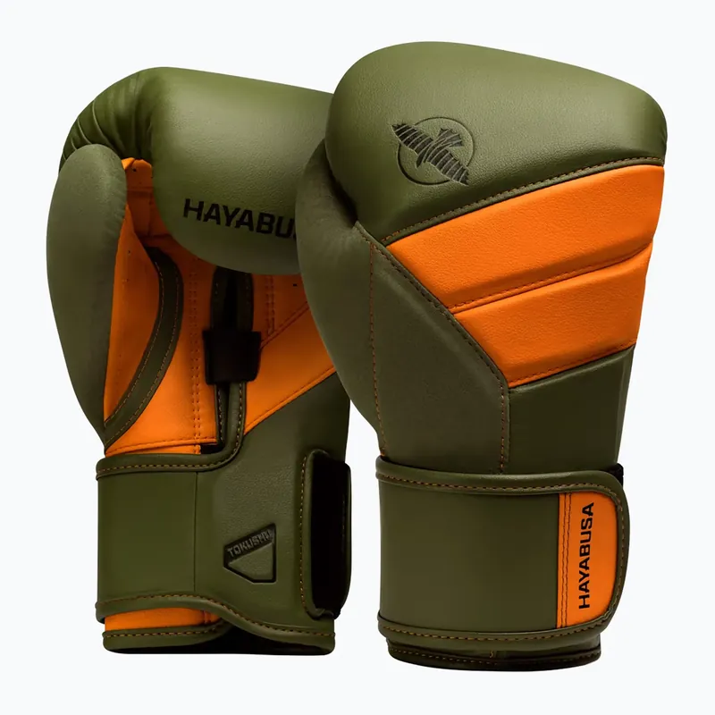 Zlevněný Boxerské rukavice Hayabusa T3 green/orange