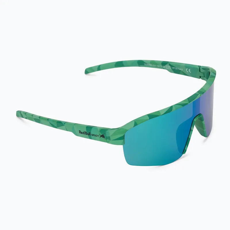 Sluneční brýle Red Bull SPECT Dundee matt turquoise pattern/smoke green-purple mirror Novinka