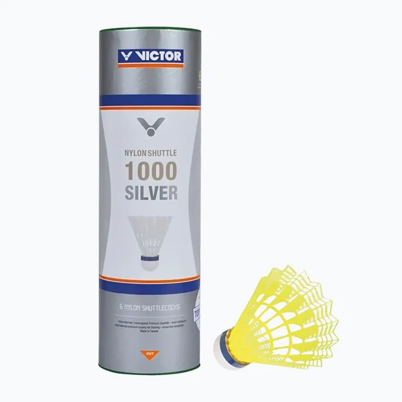 Badmintnové šipky VICTOR Nylonshuttle 1000 medium yellow Nízká Cena