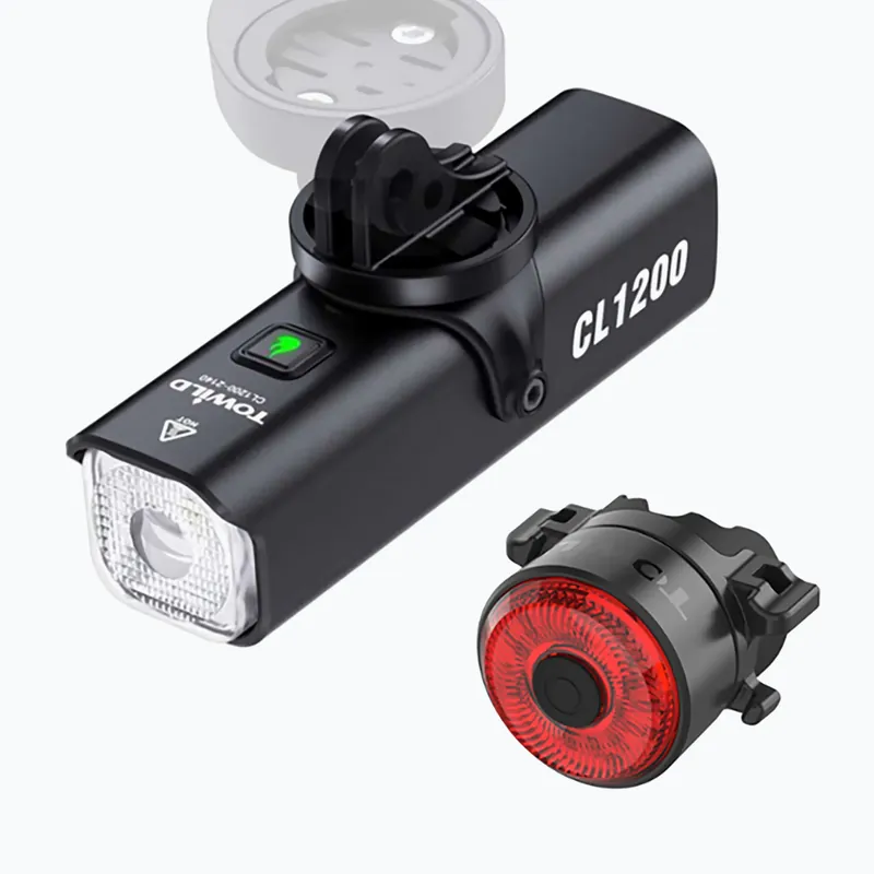 Must-Have Sada cyklistických světel Towild CL1200 + TL03 black Novinka