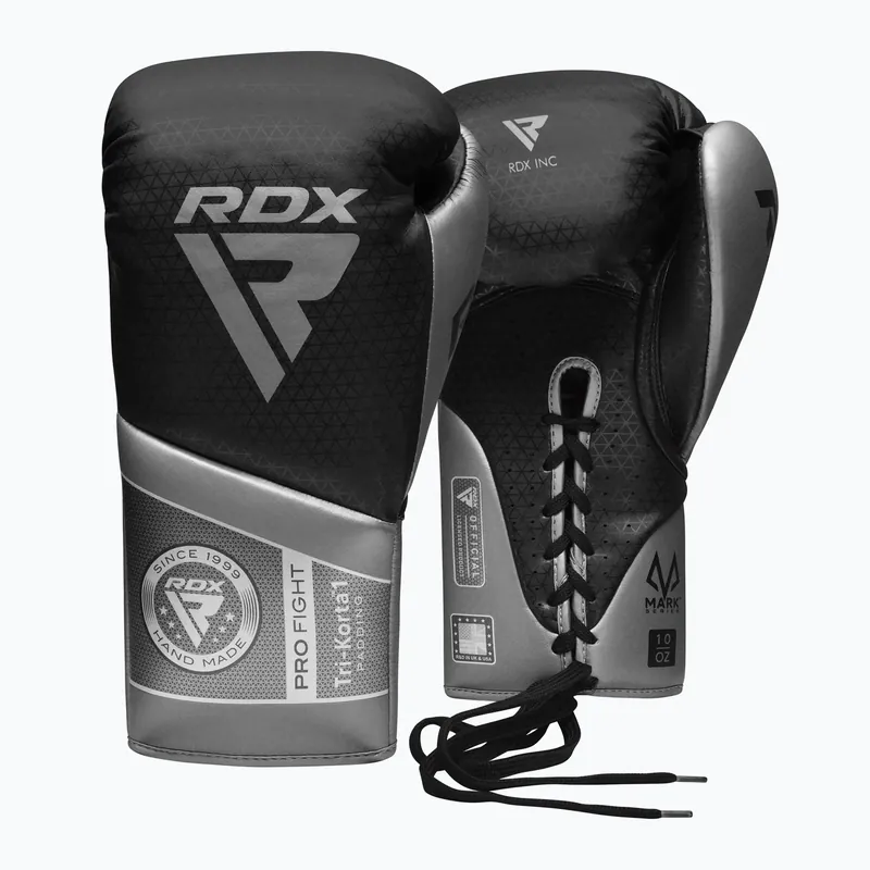 Boxerské rukavice RDX K1 Mark Pro Fight Boxing silver Cenový Hit