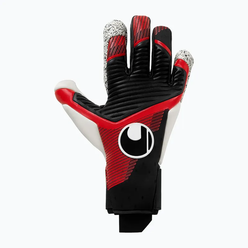 Značkový Uhlsport Powerline Supergrip+ Flex brankářské rukavice černá/červená/bílá
