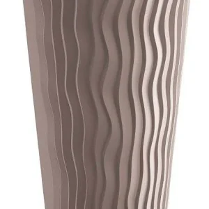Květináč SANDY SLIM s vkladem 39 cm - barva mocca Novinka