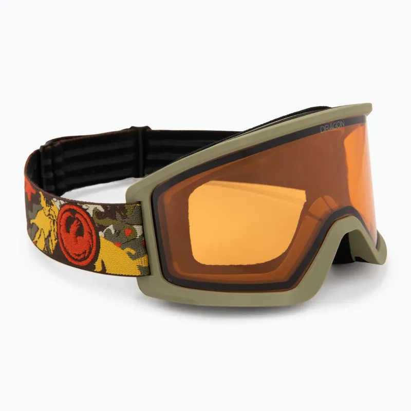 Lyžařské brýle DRAGON DX3 OTG leafy camo/lumalens amber Dokud Zásoby Vydrží