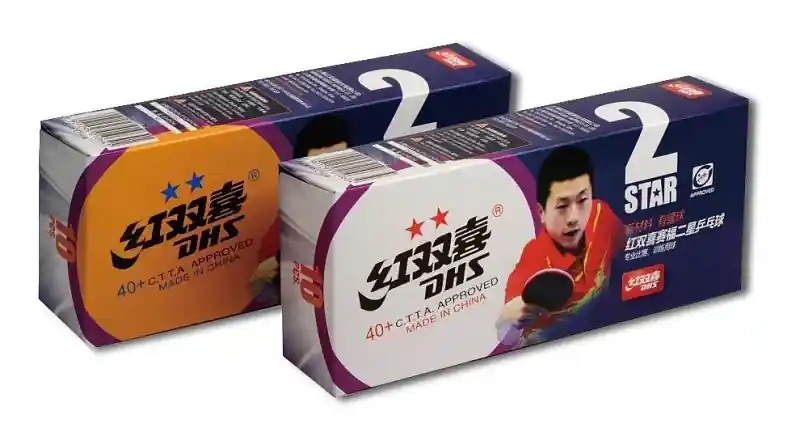 Míčky DHS** stolní tenis 40mm CELL FREE balení 10 ks Ověřený