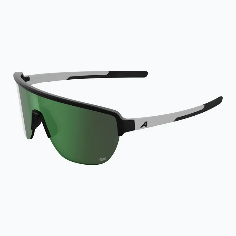 Sluneční brýle Alpina Frame 2.0 Q-Lite black/white matte/green mirror Cenově Výhodný