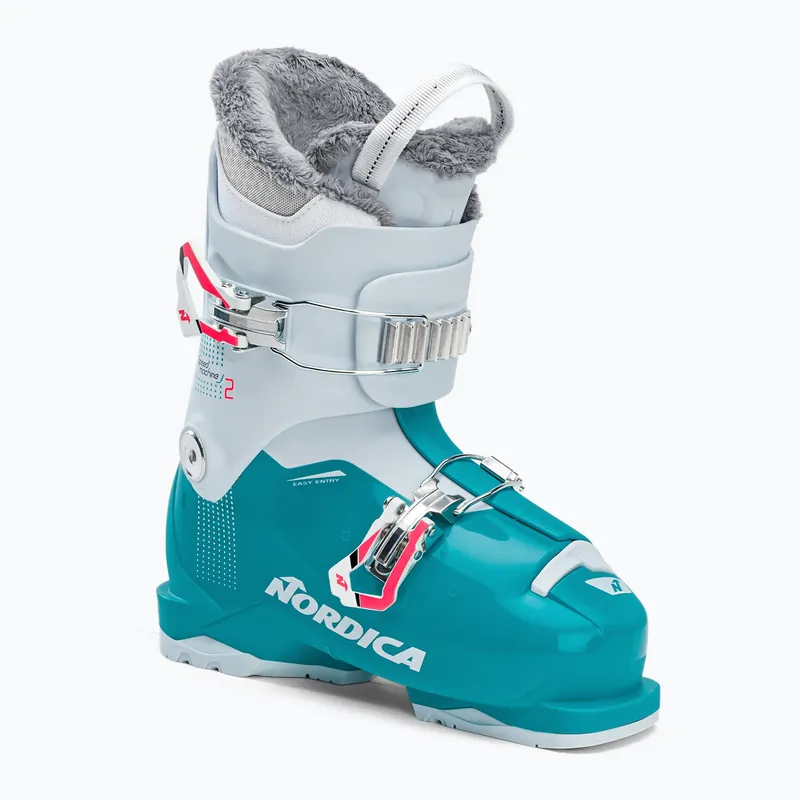 Dětské lyžařské boty Nordica Speedmachine J2 modré a bílé Nejprodávanější