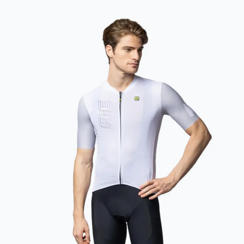 Pánský cyklistický dres Alé Follow Me white Akční Cena