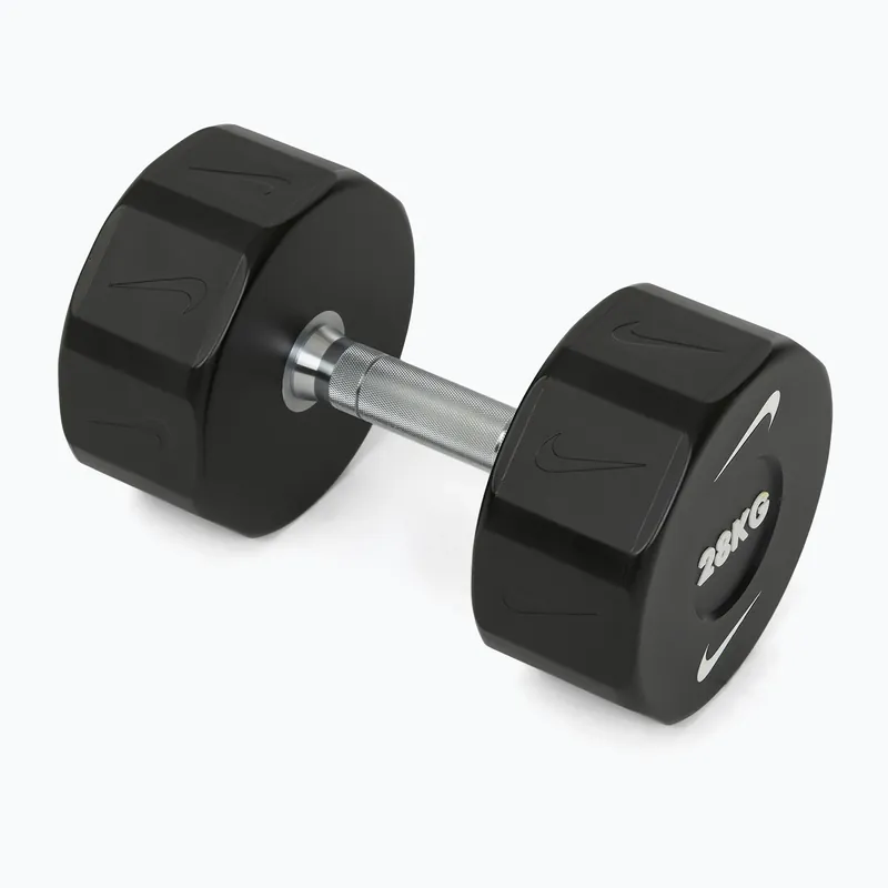 Zlevněný Chromovaná činka Nike Strength Pro Urethane Dumbbell 28 kg black/white