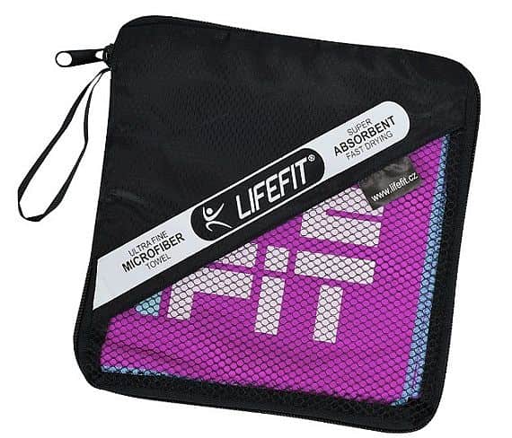 LIFEFIT® rychleschnoucí ručník z mikrovlákna 105x175cm, fialový Nejlepší Cena