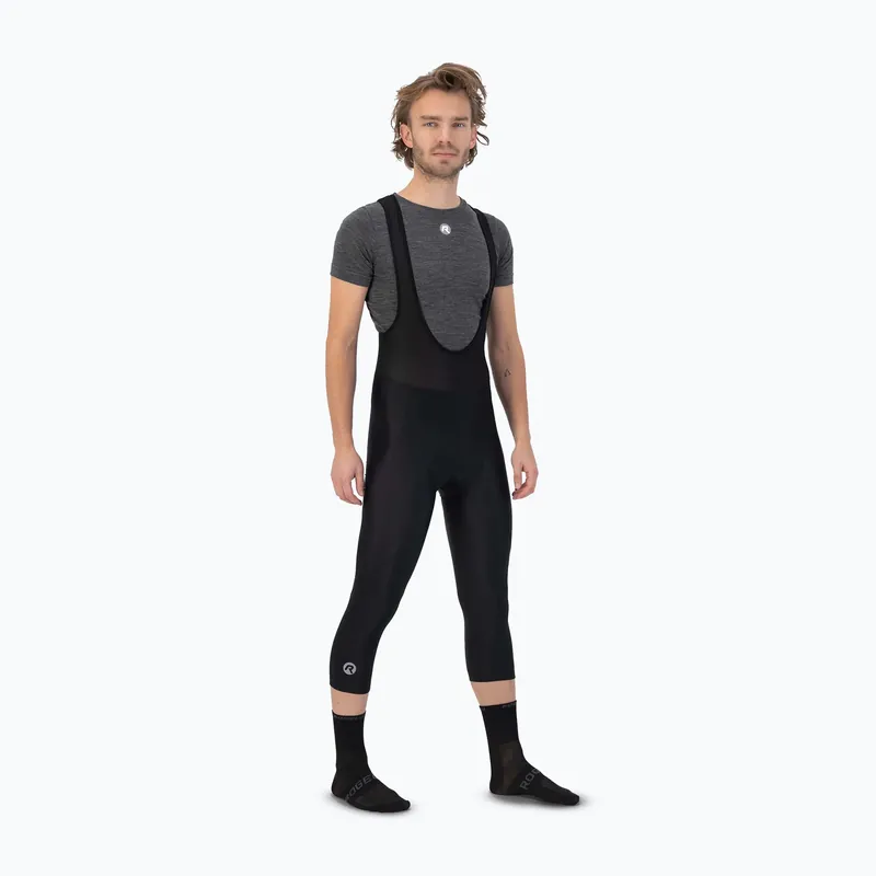 Pánské cyklistické šortky Rogelli Core 3/4 Bib Short black Poslední Šance