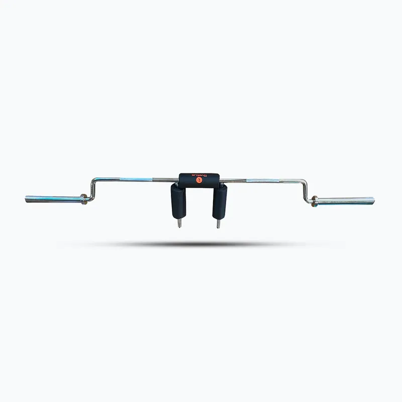 Olympijská osa na dřepy + 2 svorky Sveltus Safety Squat Bar chrome/black Cenová Bomba