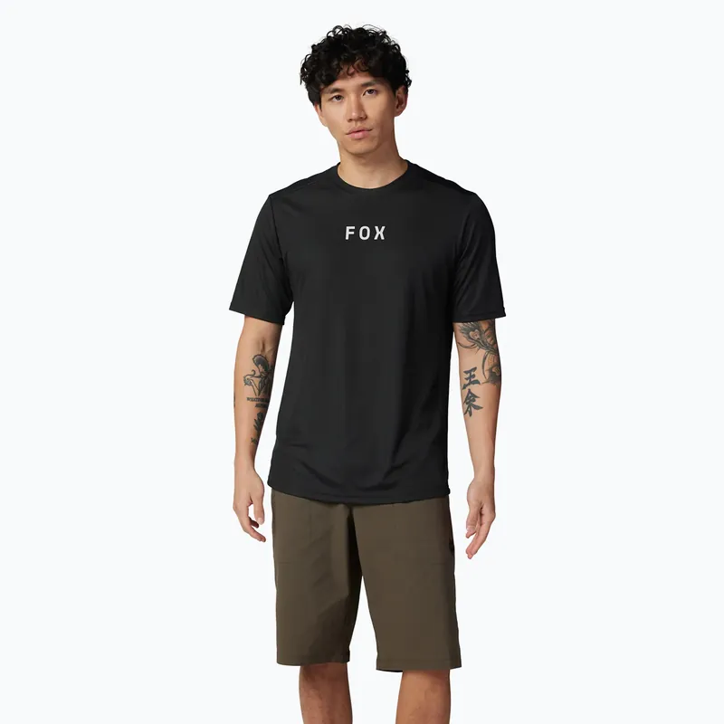 Víkendová Akce Pánský cyklistický dres Fox Racing Ranger Moth black