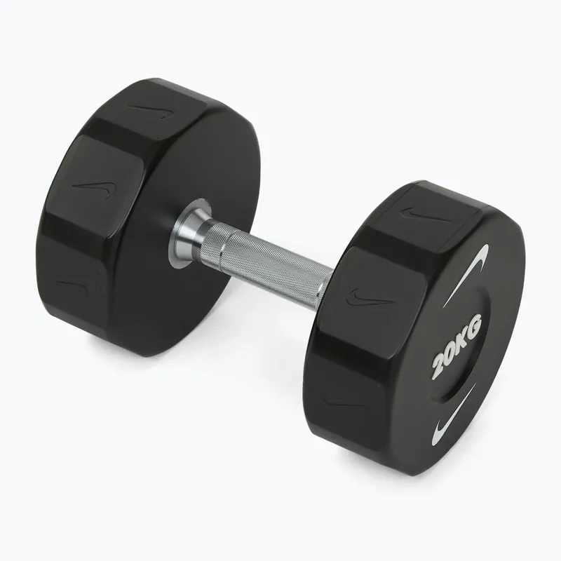 Nízká Cena Chromovaná činka Nike Strength Pro Urethane Dumbbell 20 kg black/white