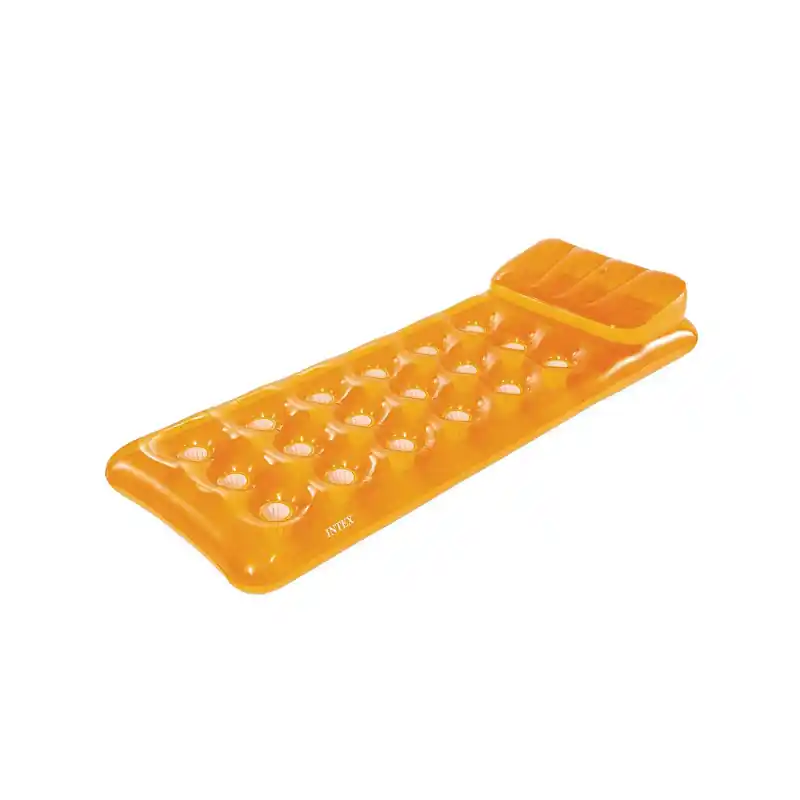 Omezená Nabídka Lehátko Intex 58890 naf. s otvory - BAREVNÉ - oranžová