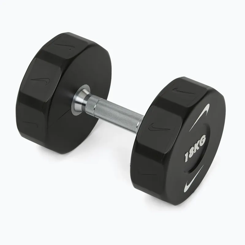 Chromovaná činka Nike Strength Pro Urethane Dumbbell 18 kg black/white Nízká Cena