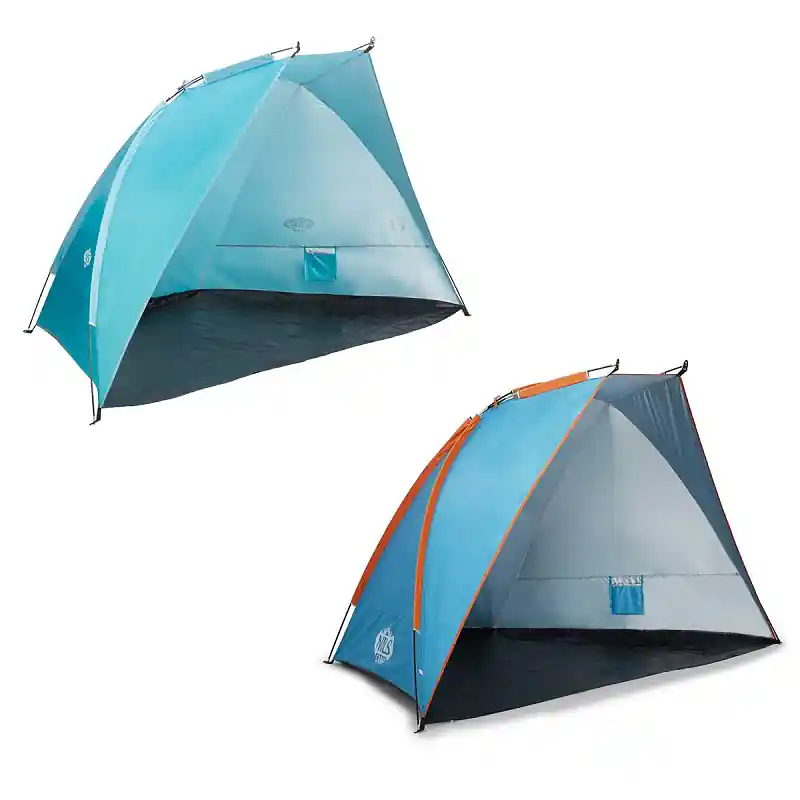 Plážový stan NILS Camp NC8030 modrý-oranžový Cenová Bomba