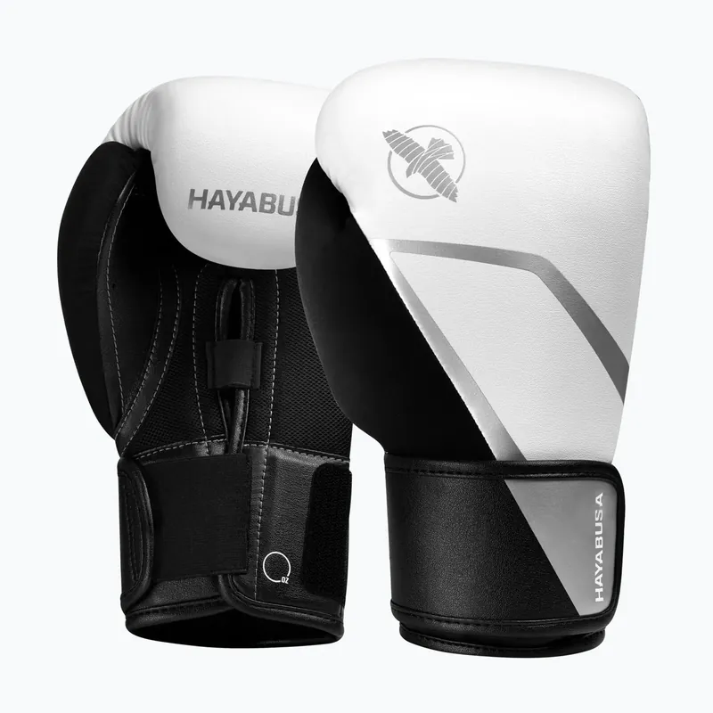 Boxerské rukavice Hayabusa E1 Boxing white/silver Novinka Tovární Cena