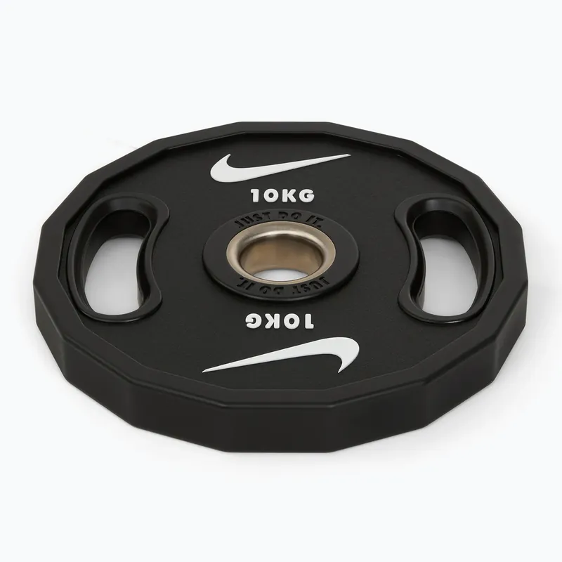 Jen Po Omezenou Doba Olympijské bumperové závaží Nike Strength Pro Urethane Plates 10 kg black/white