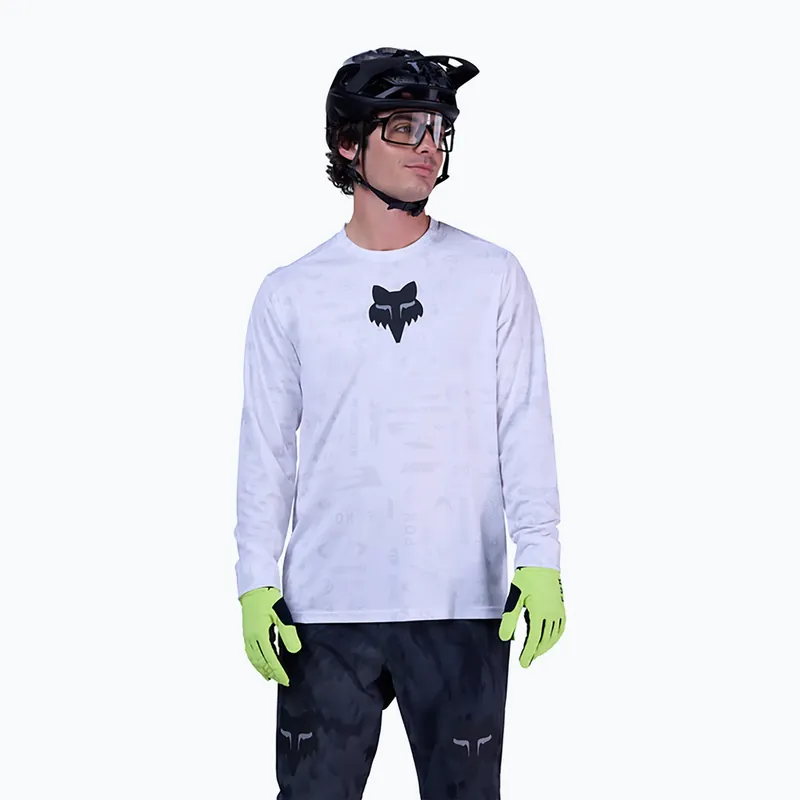 Odeslání Ihned Pánské cyklistické tričko Longsleeve Fox Racing Ranger Lunar SE white