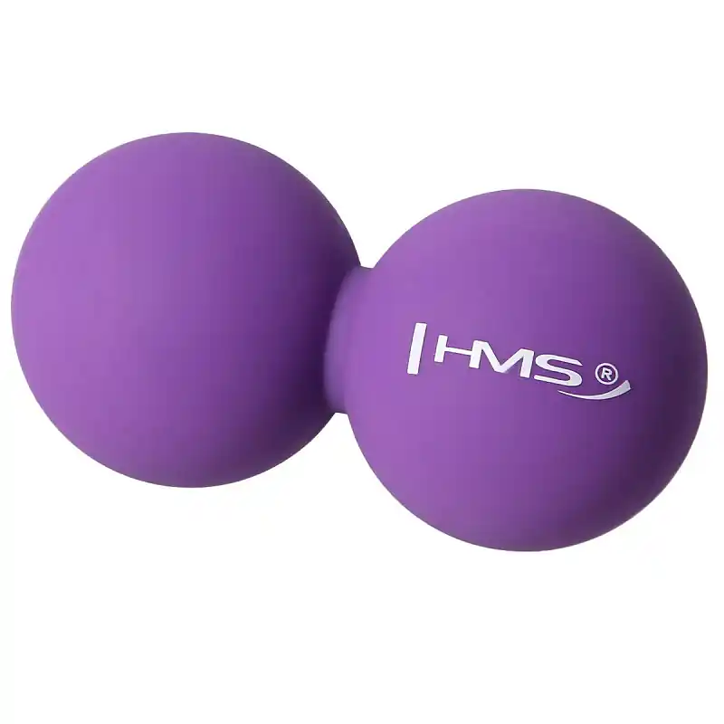 Cenově Výhodný Dvojitý masážní míč HMS BLC02 fialový - Lacrosse Ball