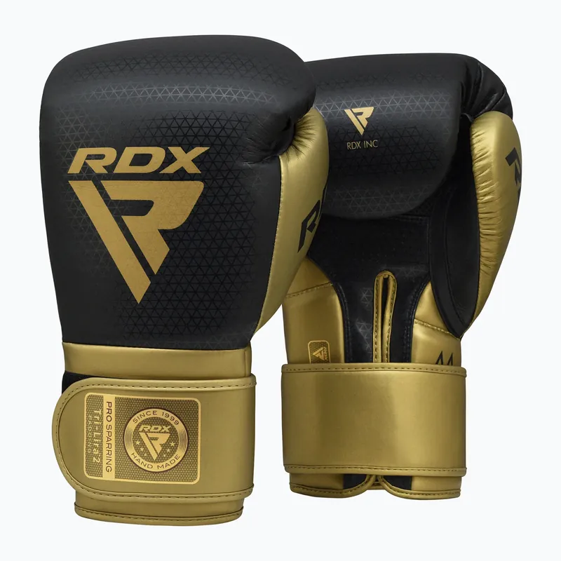 Expresní Doručení Boxerské rukavice RDX L2 Mark Pro Sparring Boxing Hook & Loop golden