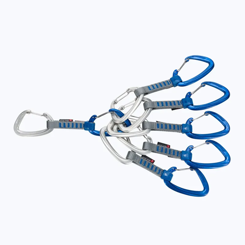 Sada expresek MAMMUT Crag Wire 10 cm 6ks stříbrno-modrách Cenově Výhodný