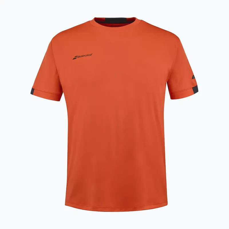 Pánské tričko Babolat Play Crew Neck fiesta red Akční Nabídka