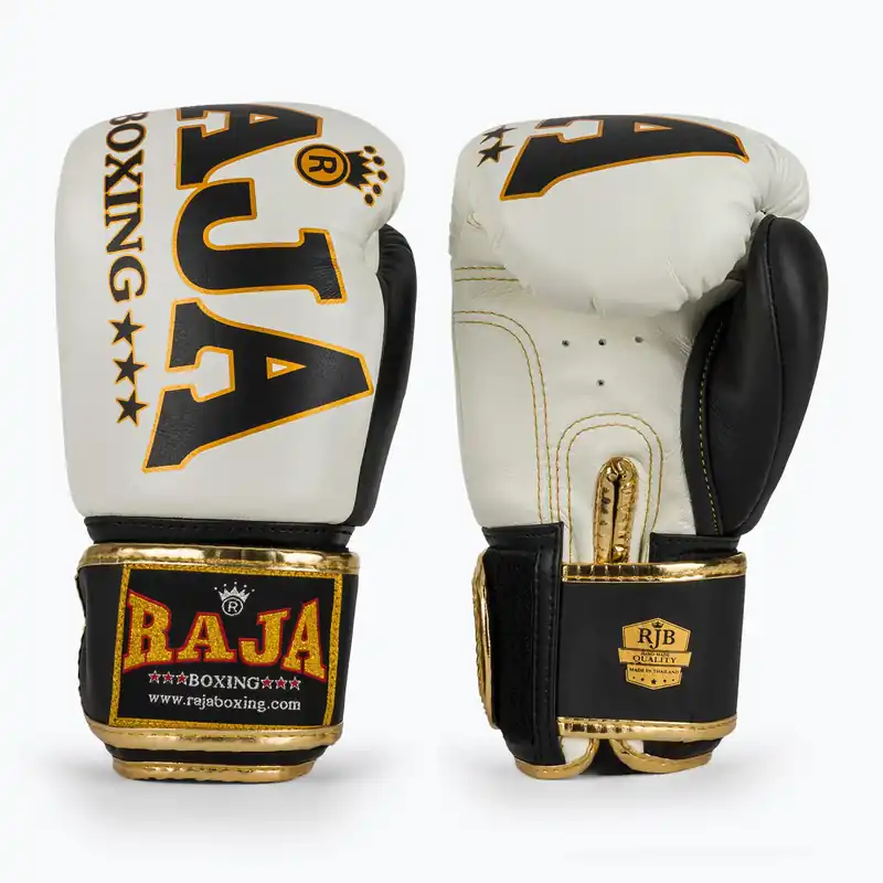 Novinka Boxerské rukavice RAJA BOXING Origin Standard Genuine Leather white