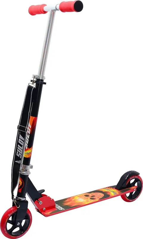 Nakupujte Hned Skládací alu koloběžka SULOV DEVIL RIDER, červeno-černá, 145mm