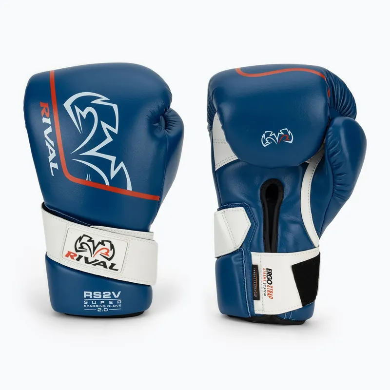 Boxerské rukavice Rival RS2V Super Sparring 2.0 blue Akce