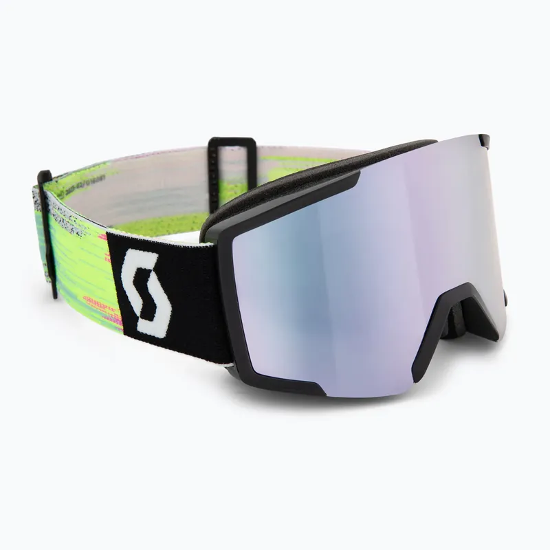 Lyžařské brýle SCOTT Shield black/neon yellow/amp lavender chrome Nová Kolekce