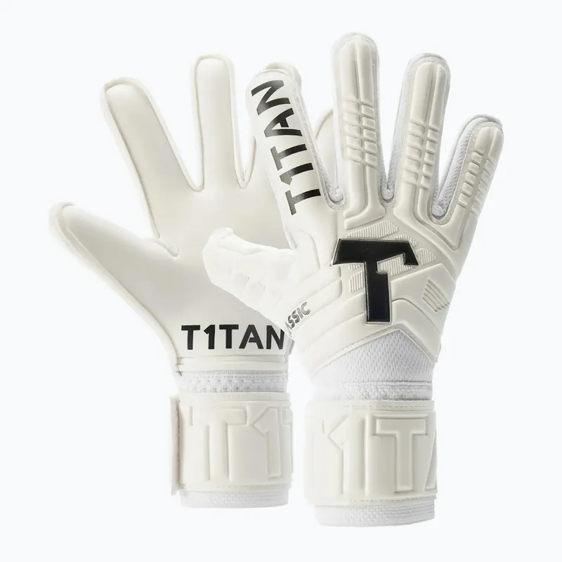 Dětské brankářské rukavice T1TAN Classic 1.0 White-Out Junior white Výprodej