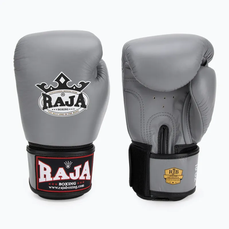 Víkendová Akce Boxerské rukavice RAJA BOXING Single Standard Genuine Leather grey