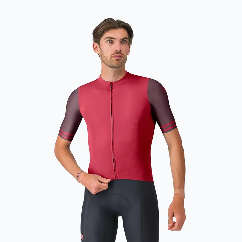 Objednat Nyní Pánský cyklistický dres Castelli Prologo Lite 2 rich red/bordeaux