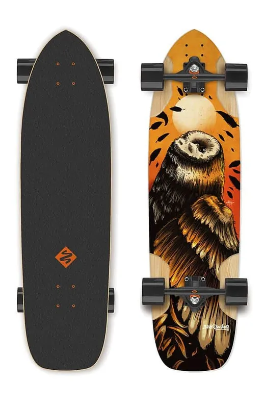 Longboard Street Surfing FREERIDE 36” Owl - artist series Oblíbený