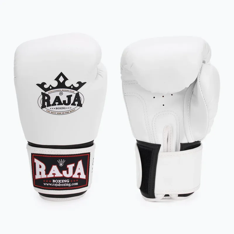 Boxerské rukavice RAJA BOXING Single Semi Leather white Autentický