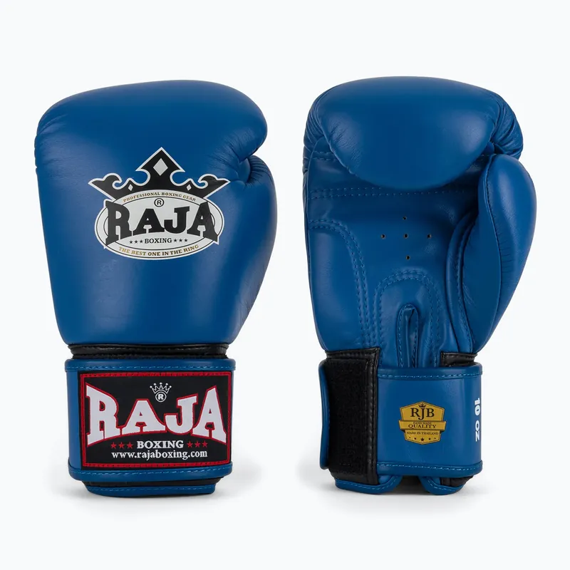 Levný Boxerské rukavice RAJA BOXING Single Standard Genuine Leather blue
