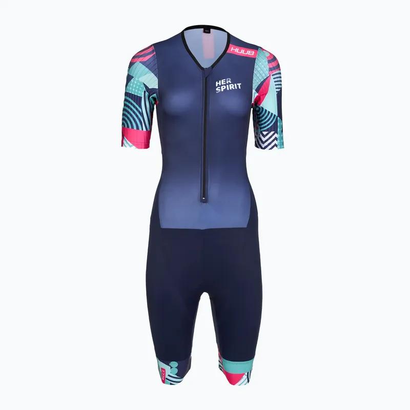 Levný Dámská triatlonová kombinéza HUUB Her Spirit Trisuit navy/band