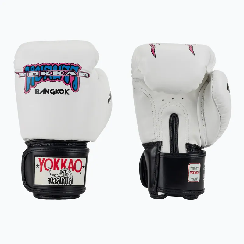Pánské boxerské rukavice YOKKAO East Club white Značkový