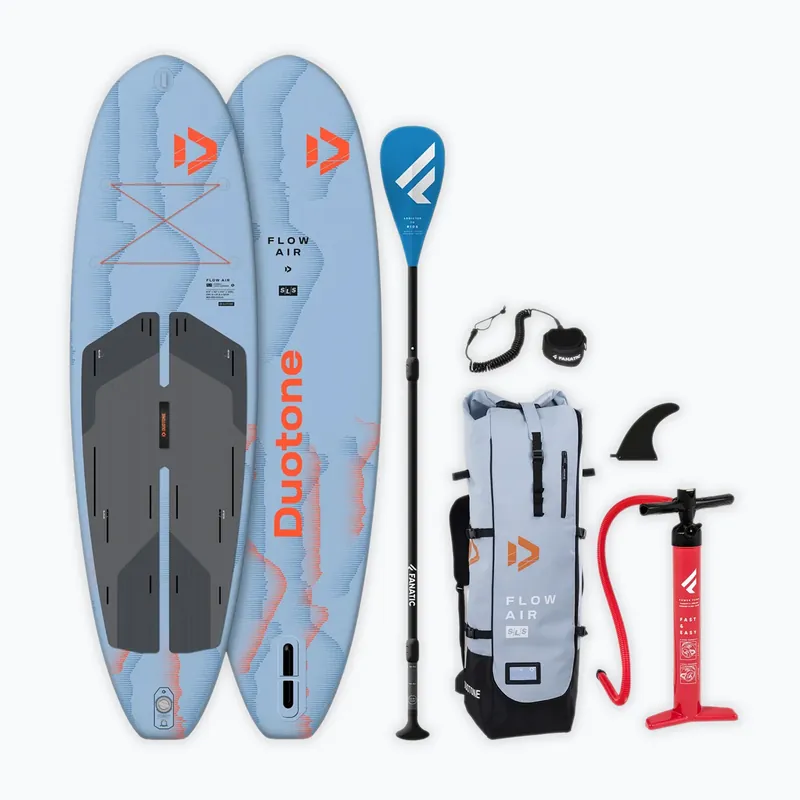 Jen Po Omezenou Doba Nafukovací paddleboard sada DUOTONE iSUP Flow Air SLS 9‘8 2026 cyan blue Novinka