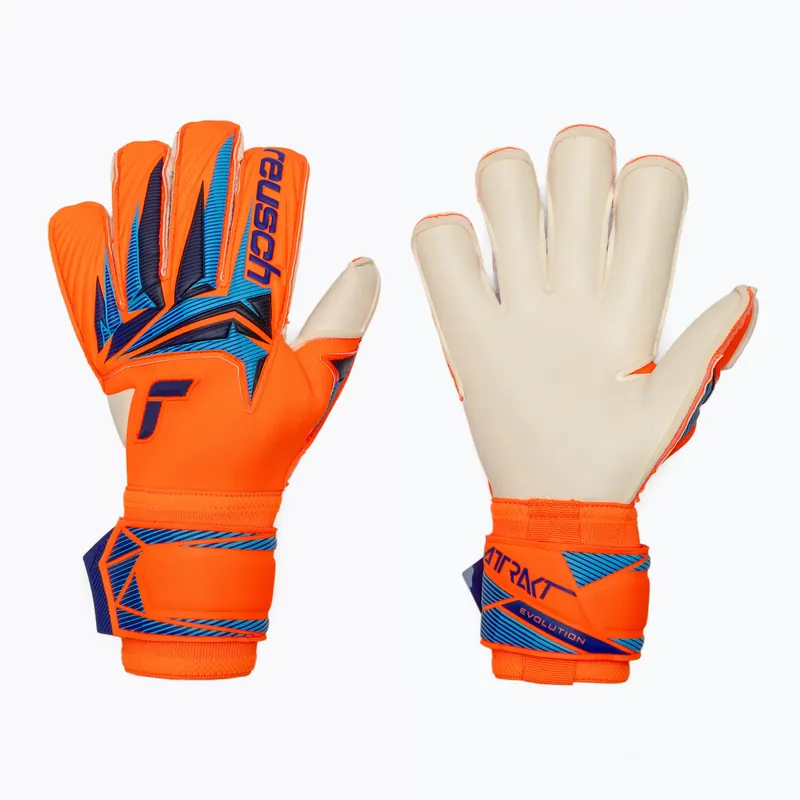 Finální Výprodej Brankářské rukavice Reusch Attrakt Gold X Evolution shocking orange/blue