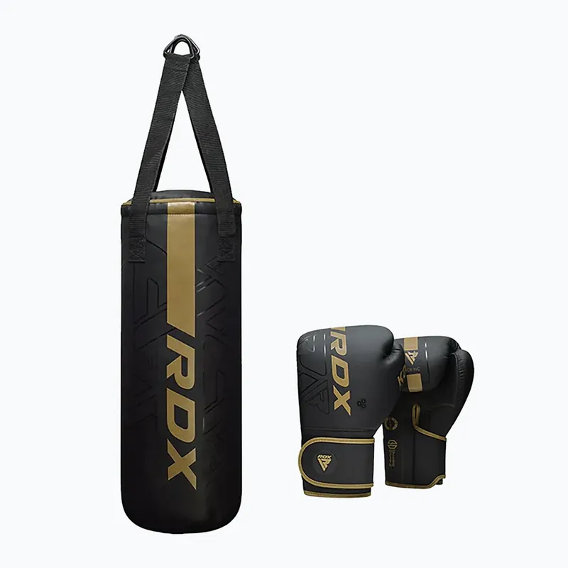 Výprodej Boxovací pytel RDX F6 Junior + boxerské rukavice matte gold