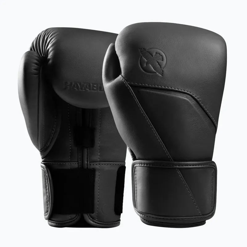 Boxerské rukavice Hayabusa E1 Leather black Novinka Ověřený