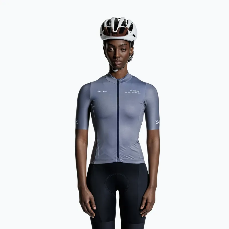 Levný Dámský cyklistický dres X-Bionic Corefusion Ride Jersey rhino grey