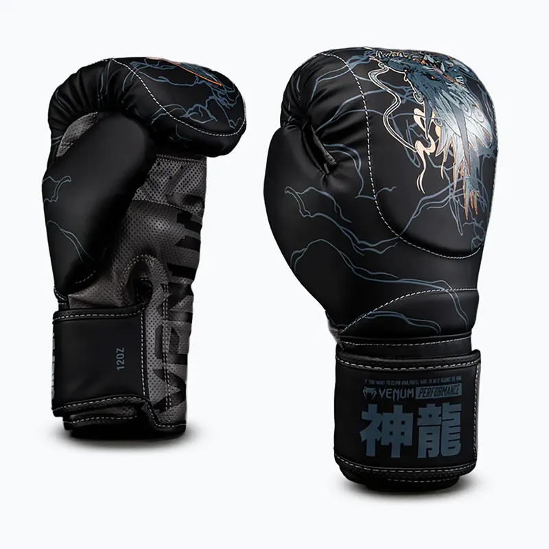 Boxerské rukavice Venum Thunder Dragon Boxing black/grey/copper Novinka Vysoce Kvalitní