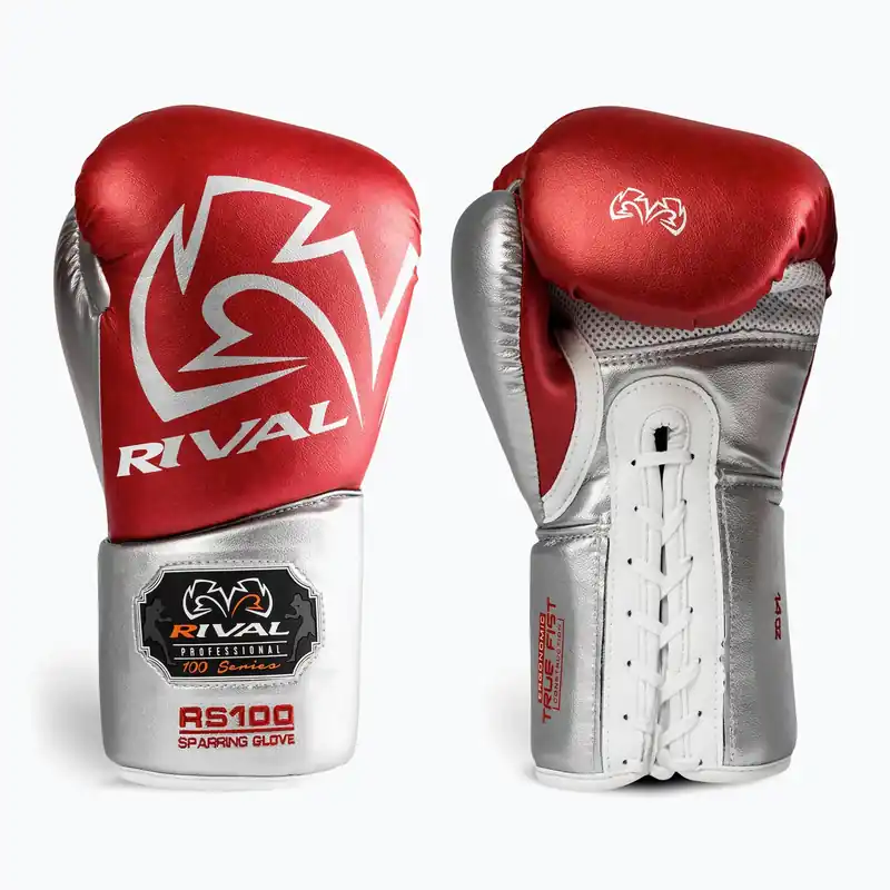 Boxerské rukavice Rival RS100 Professional red/silver Hit Sezóny